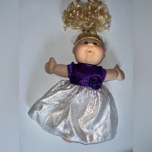 Cabbage patch kids Purple and White Kids Doll 2012  long 15” inch
